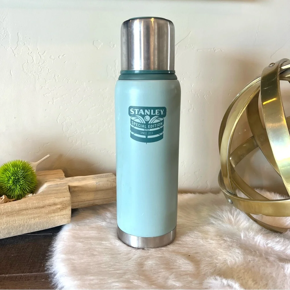 Stanley | Dining | Vintage Stanley Thermos Blue 1 Quart 1 Liter Vacuum Seal  Bottle Coffee | Poshmark